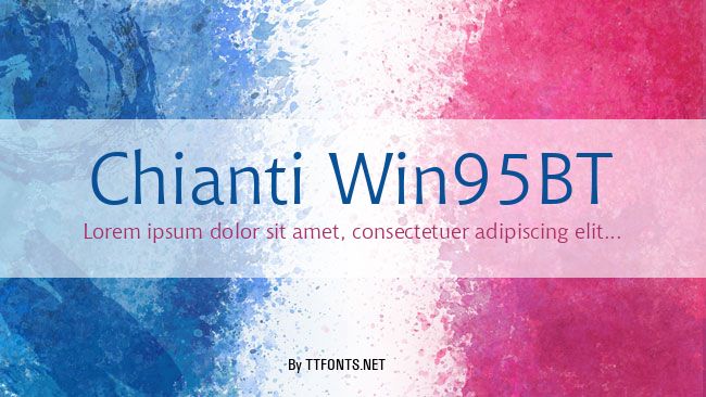 Chianti Win95BT example